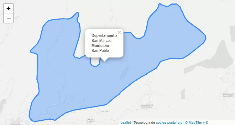 Código Postal San Pablo, San Marcos - Guatemala