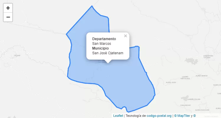 Código Postal San Jose Ojetenam, San Marcos - Guatemala