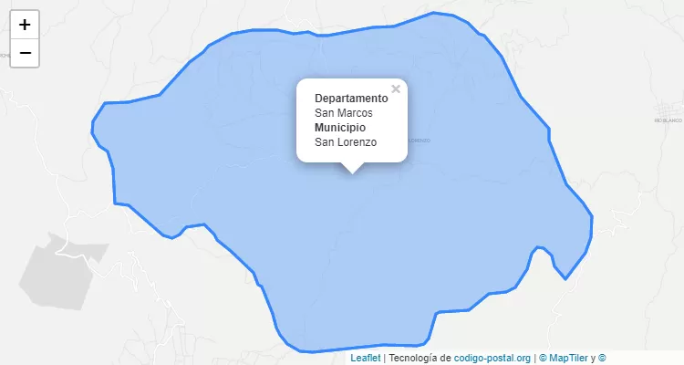 Código Postal San Lorenzo, San Marcos - Guatemala