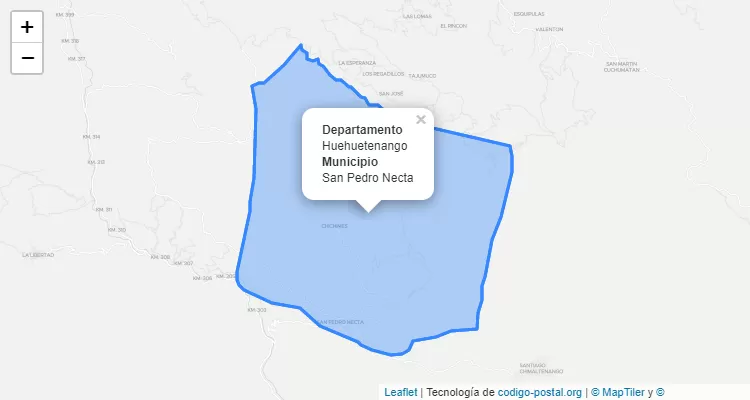 Código Postal San Pedro Necta, Huehuetenango - Guatemala