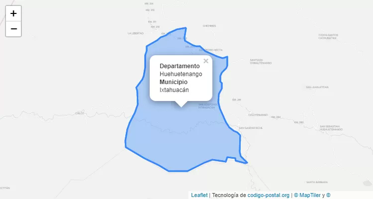 Código Postal Ixtahuacan, Huehuetenango - Guatemala