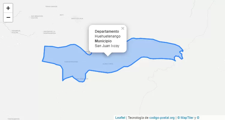 Código Postal San Juan Ixcoy, Huehuetenango - Guatemala