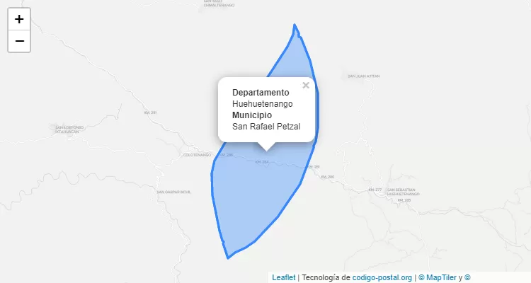 Código Postal San Rafael Petzal, Huehuetenango - Guatemala