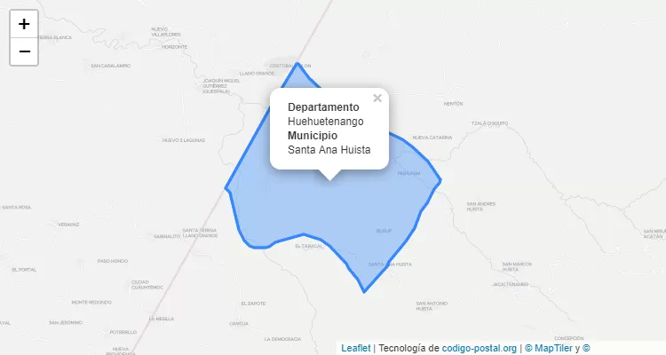 Código Postal Santa Ana Huista, Huehuetenango - Guatemala