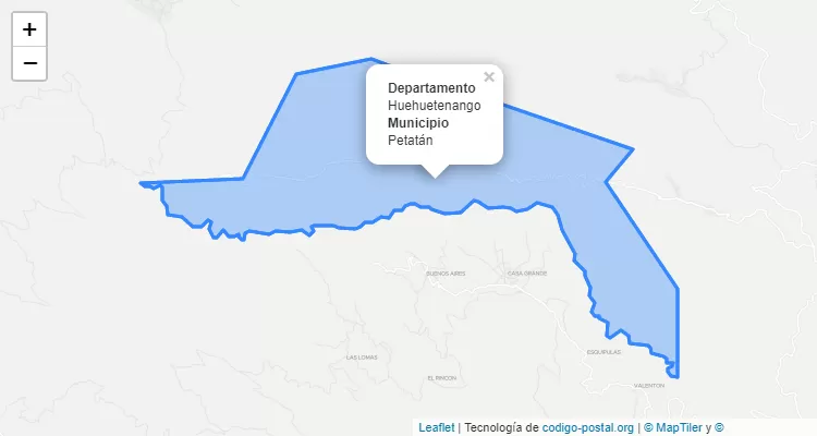 Código Postal Petatán, Huehuetenango - Guatemala