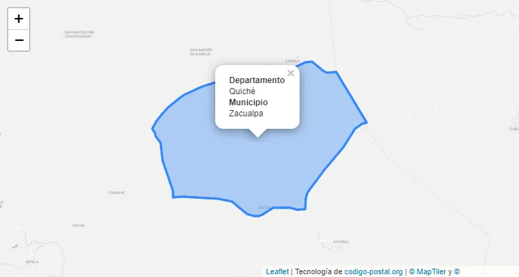 Código Postal Zacualpa, Quiché - Guatemala