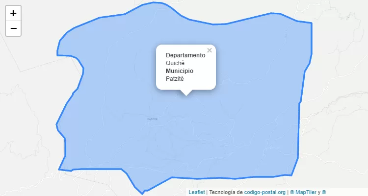 Código Postal Patzite, Quiché - Guatemala