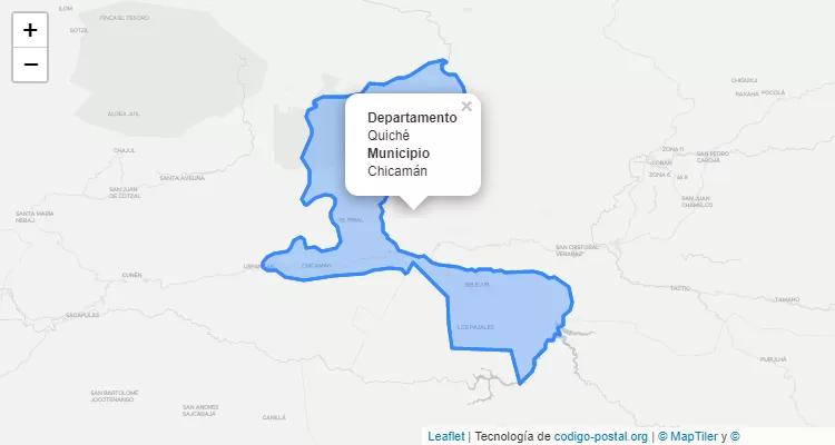 Código Postal Chicaman, Quiché - Guatemala