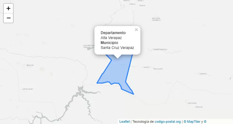 Santa Cruz Verapaz, Alta Verapaz ZIP Code - Guatemala