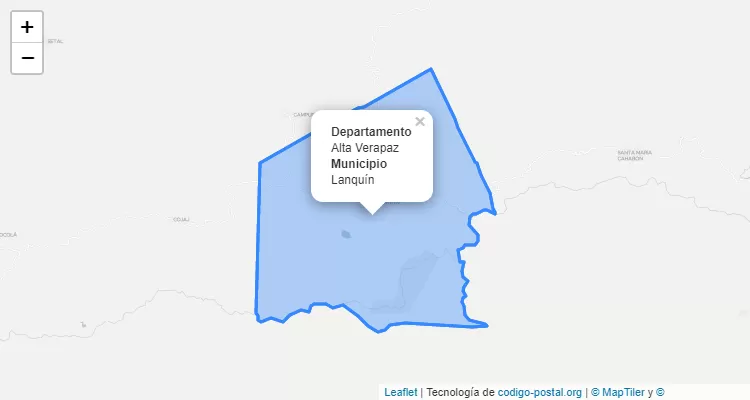Código Postal Lanquin, Alta Verapaz - Guatemala
