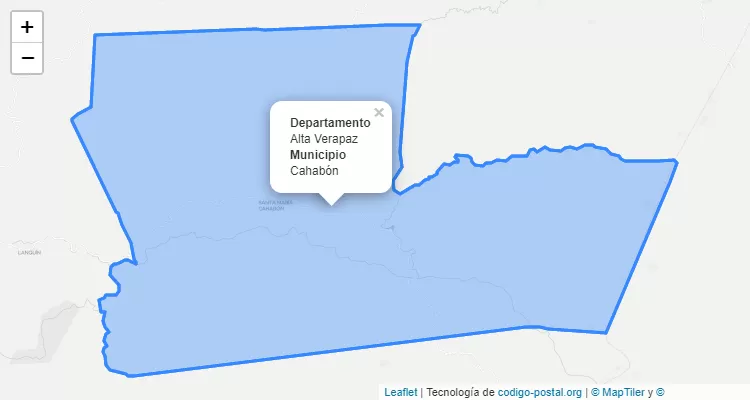 Cahabon, Alta Verapaz ZIP Code - Guatemala