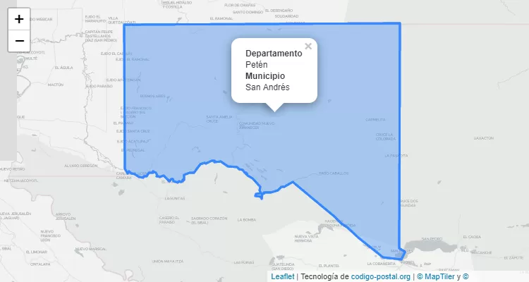 Código Postal San Andres, Petén - Guatemala