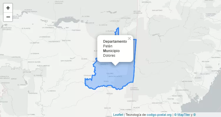 Código Postal Dolores, Petén - Guatemala