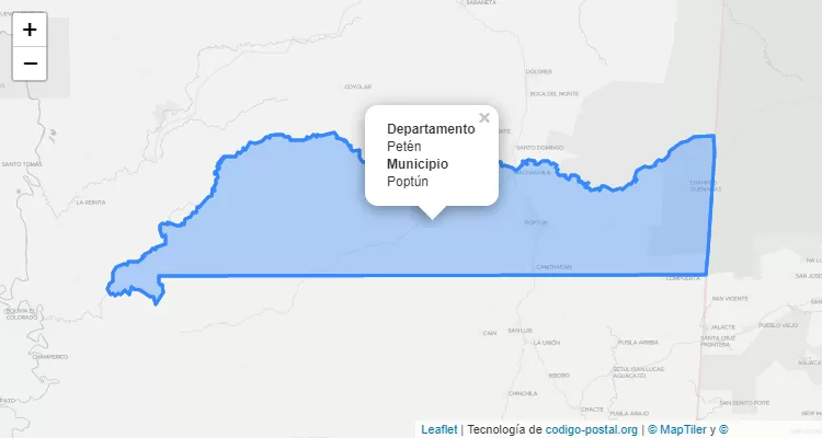 Poptun, Petén ZIP Code - Guatemala