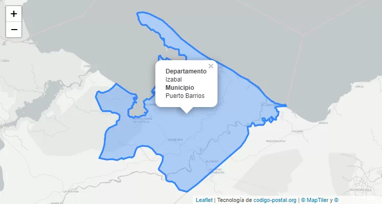 Código Postal Puerto Barrios, Izabal - Guatemala