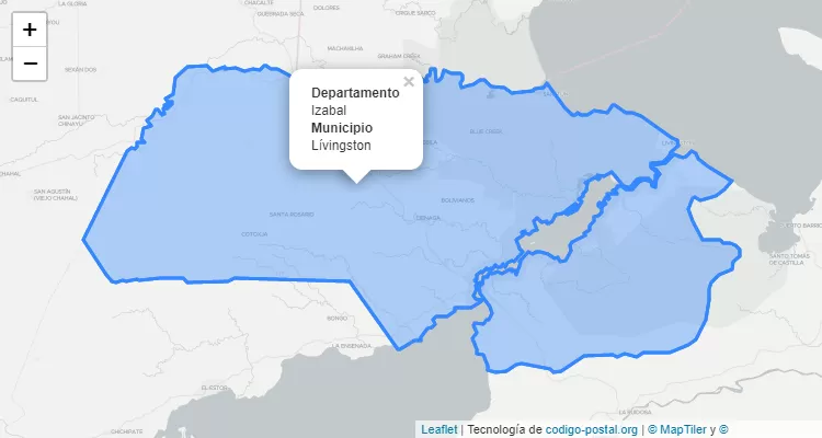 Livingston, Izabal ZIP Code - Guatemala