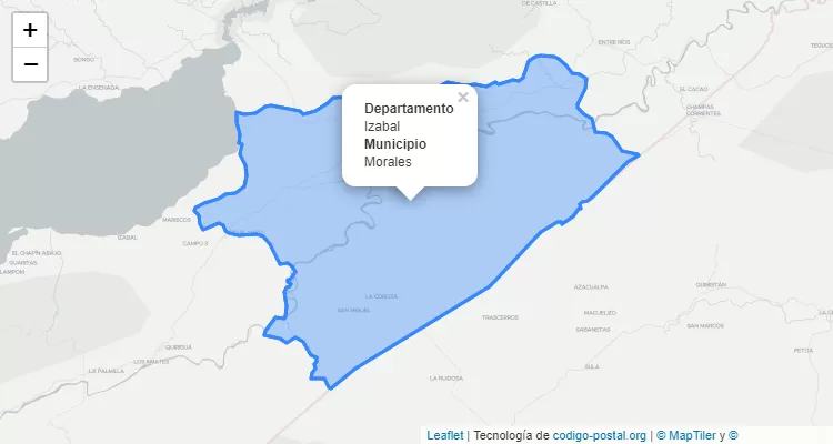 Código Postal Morales, Izabal - Guatemala