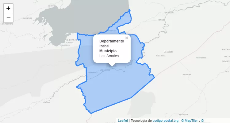 Código Postal Los Amates, Izabal - Guatemala