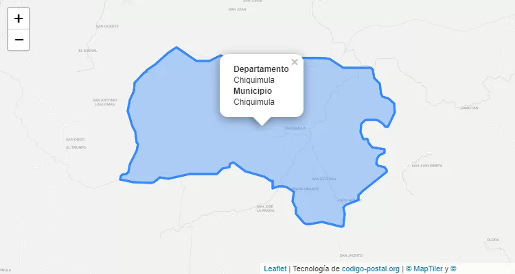 Código Postal Chiquimula, Chiquimula - Guatemala