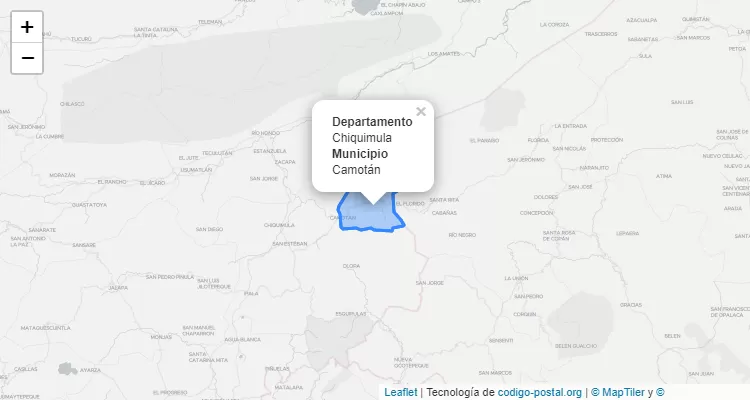 Código Postal Camotan, Chiquimula - Guatemala