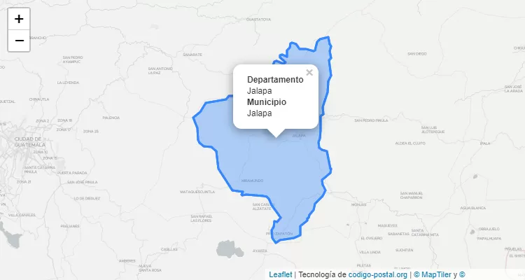 Código Postal Jalapa, Jalapa - Guatemala