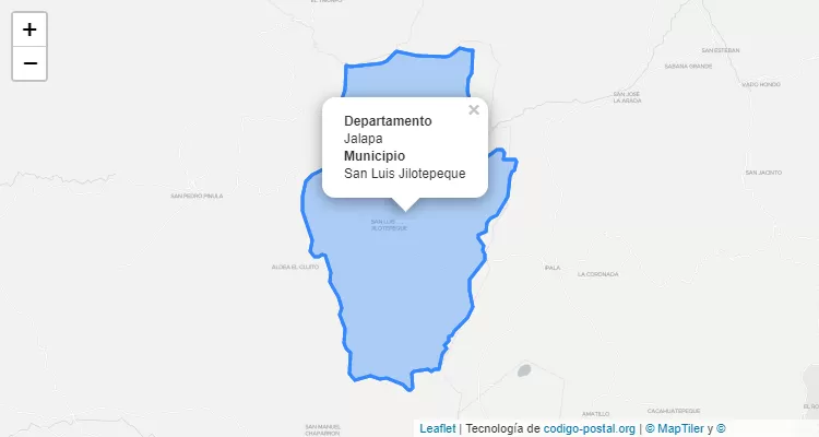 Código Postal San Luis Jilotepeque, Jalapa - Guatemala