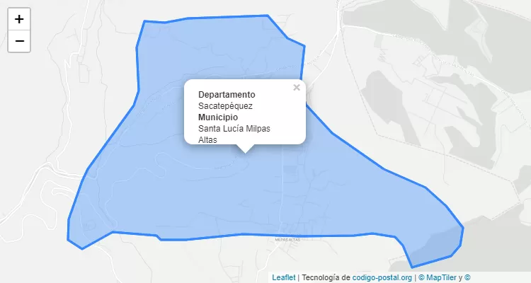 Código Postal Santa Lucia Milpas Altas, Sacatepéquez - Guatemala