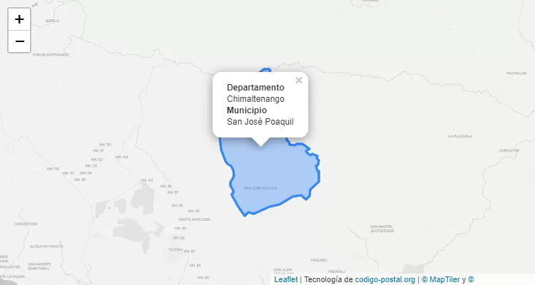 Código Postal San Jose Poaquil, Chimaltenango - Guatemala