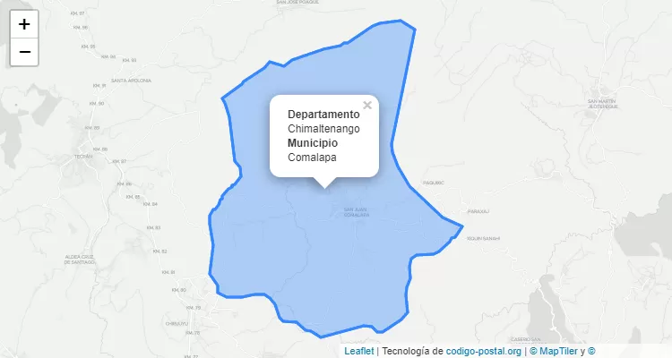 Código Postal Comalapa, Chimaltenango - Guatemala