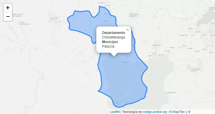 Código Postal Patzicia, Chimaltenango - Guatemala