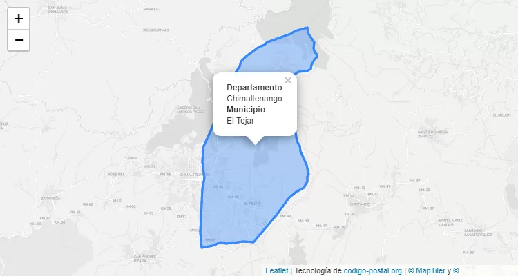 Código Postal El Tejar, Chimaltenango - Guatemala