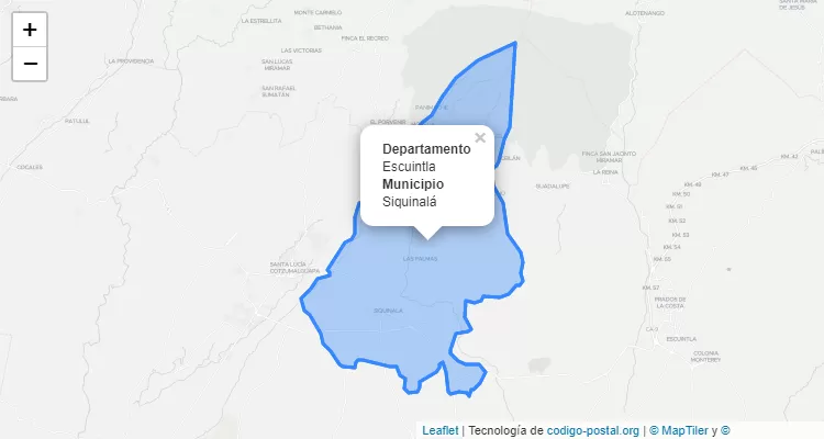 Código Postal Siquinala, Escuintla - Guatemala