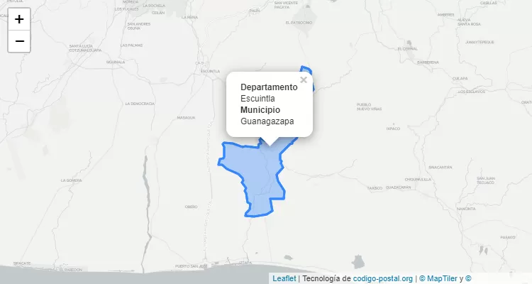 Código Postal Guanagazapa, Escuintla - Guatemala