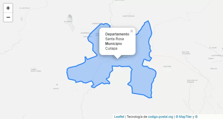 Código Postal Cuilapa, Santa Rosa - Guatemala