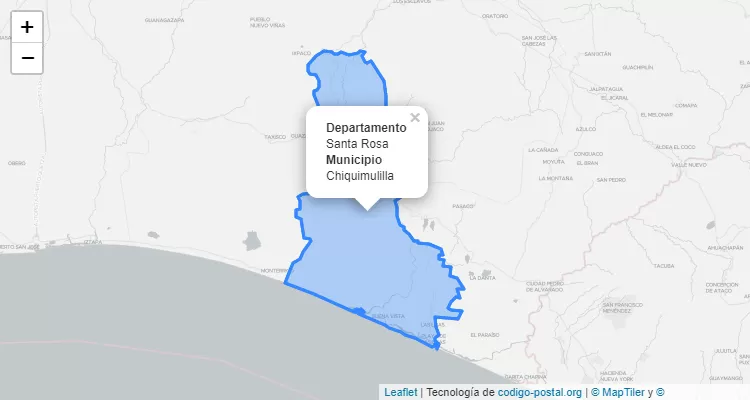 Código Postal Chiquimulilla, Santa Rosa - Guatemala