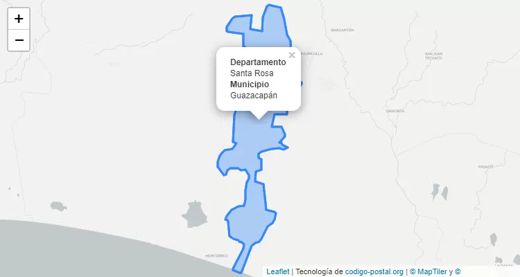 Código Postal Guazacapan, Santa Rosa - Guatemala