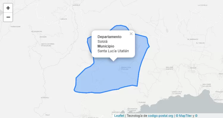 Santa Lucia Utatlan, Sololá ZIP Code - Guatemala