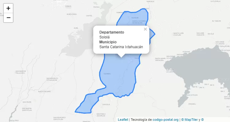 Santa Catarina Ixtahuacan, Sololá ZIP Code - Guatemala