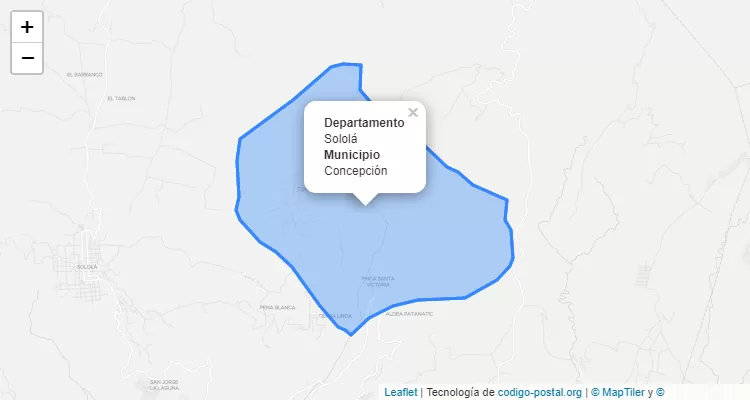 Concepcion, Sololá ZIP Code - Guatemala