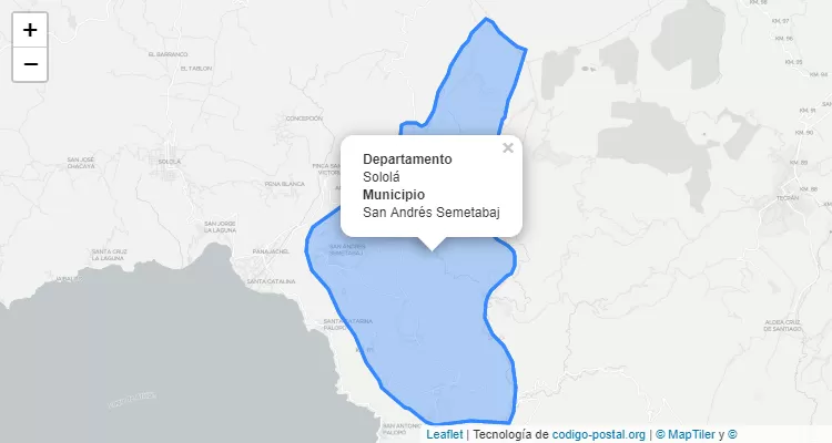 San Andres Semetabaj, Sololá ZIP Code - Guatemala