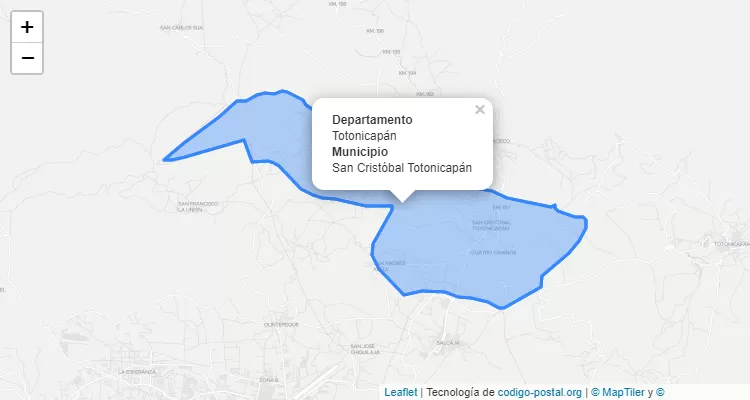 San Cristobal Totonicapan, Totonicapán ZIP Code - Guatemala