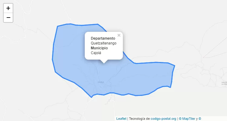 Código Postal Cajola, Quetzaltenango - Guatemala