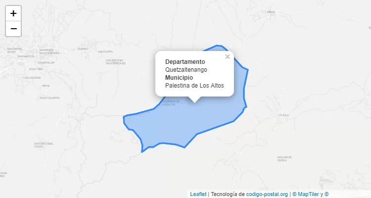 Código Postal Palestina de los Altos, Quetzaltenango - Guatemala